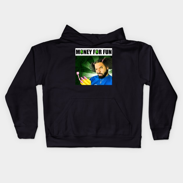 Money For Fun Drake Kids Hoodie by The merch town